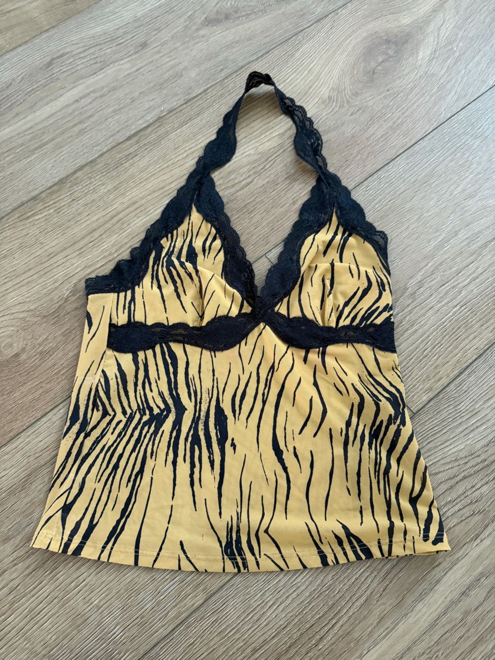 Urban outfitters out from under animal print halter top size medium